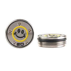 GOOACTION golf weights with a smiling face pattern improve visual cue and precision for Newport-style putters.