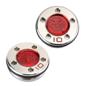 GOOACTION red four-leaf clover weight close-up for balanced feel