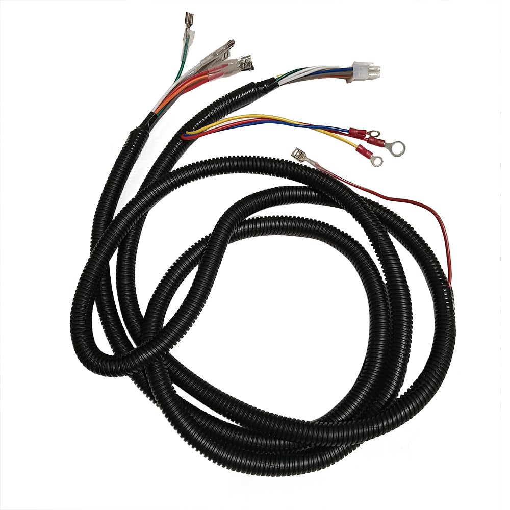 Goodfind68 wire harness for Ezgo PDS, 36/48V golf cart, close-up of reliable connectors.