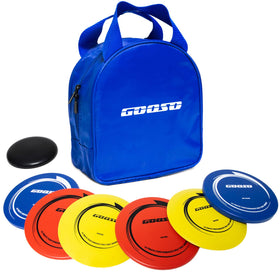 GOOSO yellow driver disc delivers longer throws for beginners.
