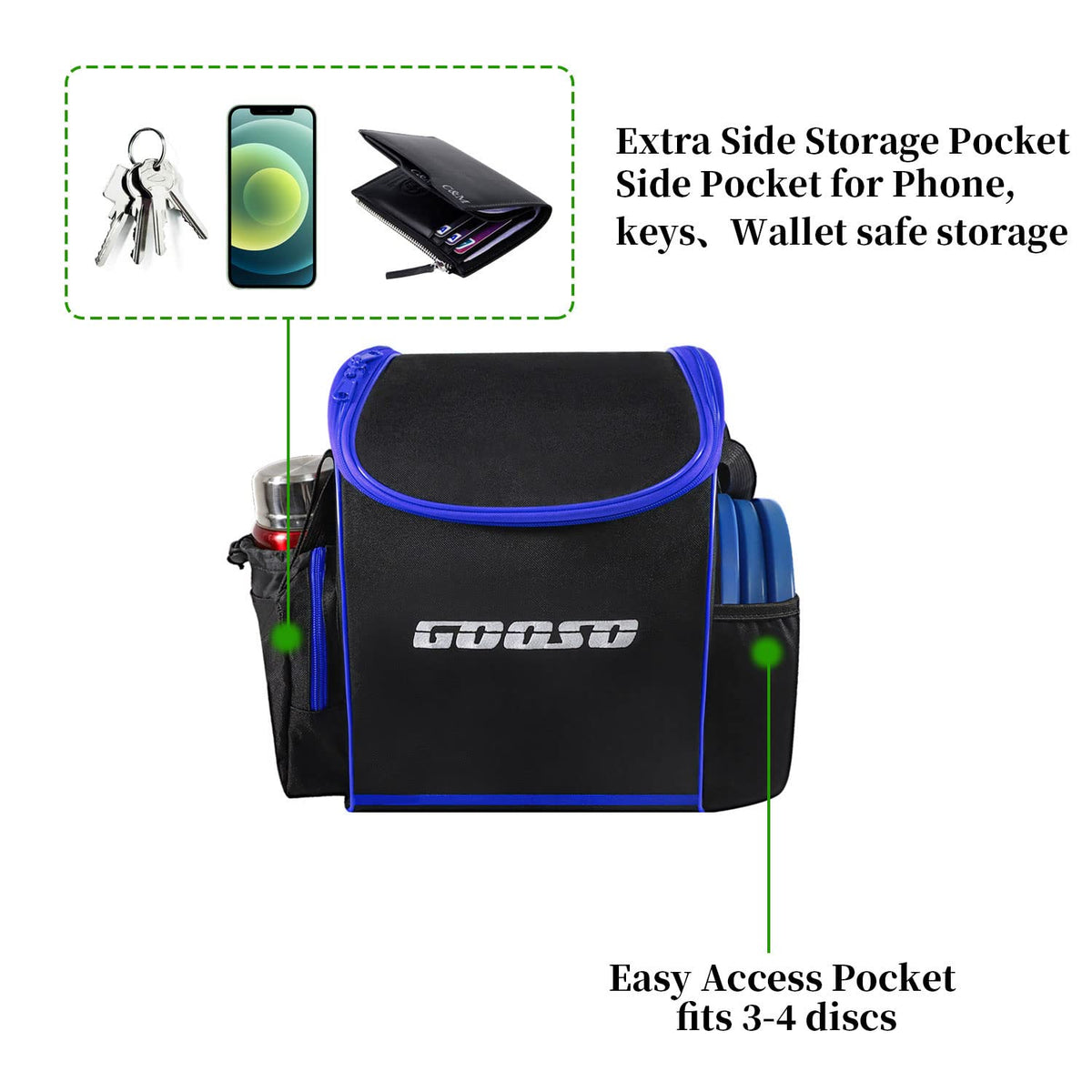 GOOSO bag is durable and waterproof for all-weather use.