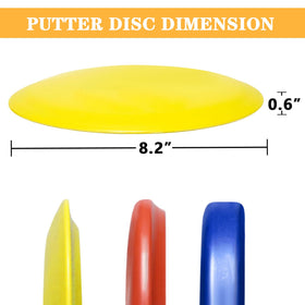 GOOSO PDGA-standard Disc Golf Driver with 8.2-inch diameter supports learning accurate throws.