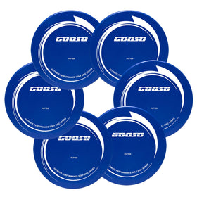 GOOSO disc golf putter six‑disc set pack for family practice and customization.