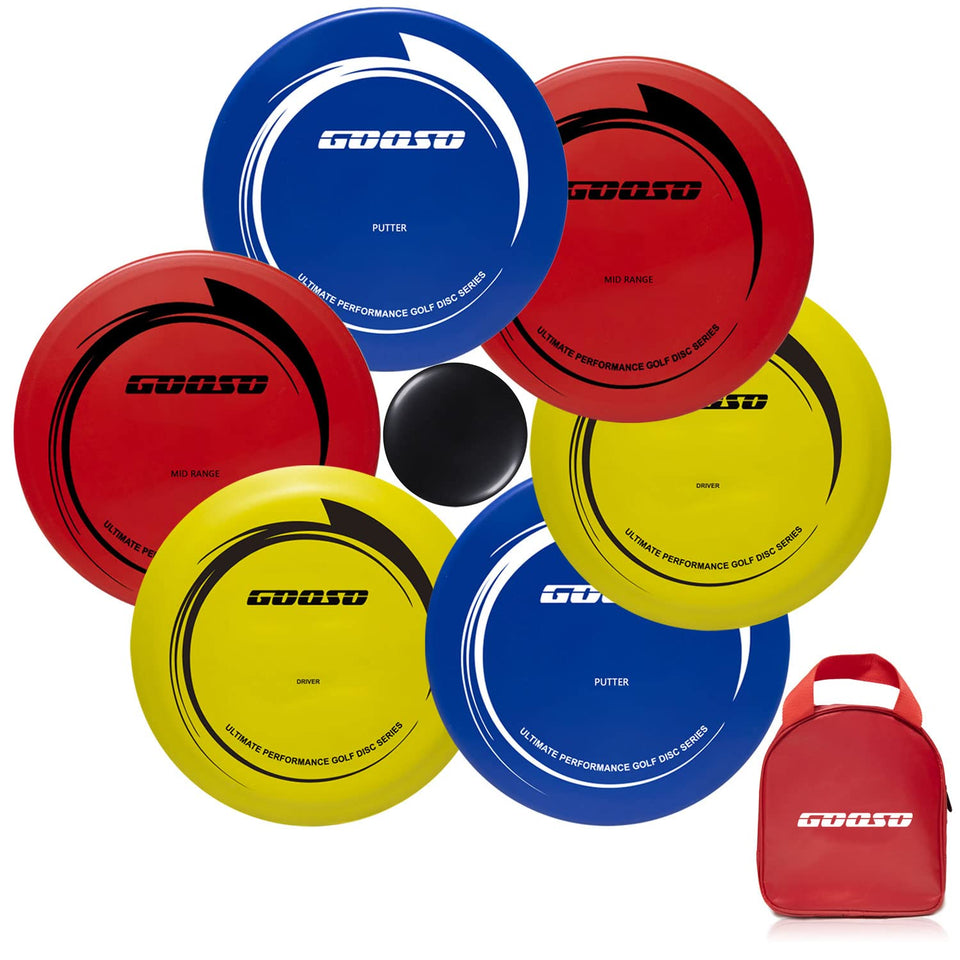 GOOSO disc golf set with bag ready for outdoor practice and fun