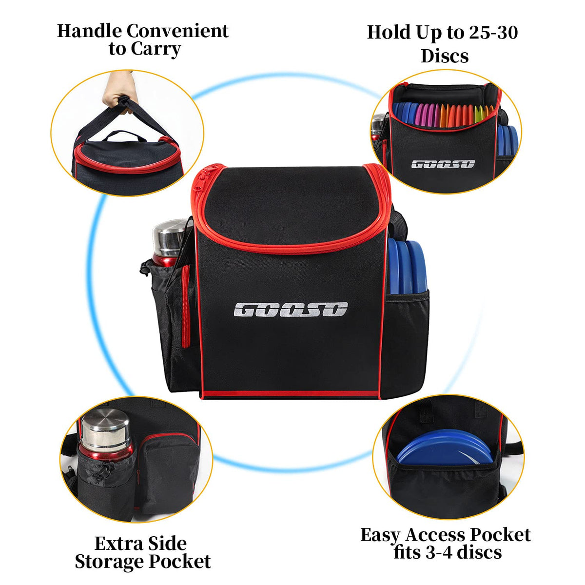 GOOSO red putter designed for reliable short-range puts.