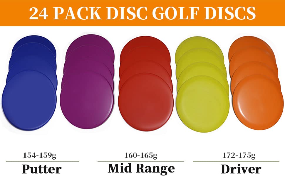 GOOSO 8-putter discs included for precise short-range throws and putts