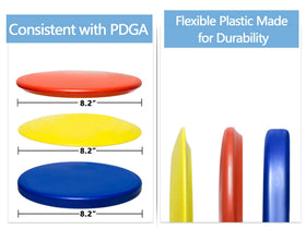 GOOSO discs use flexible plastic for bend and distance