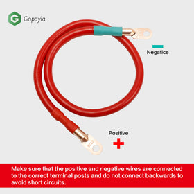 Gopayia 4 AWG green negative end for safe grounding and identification