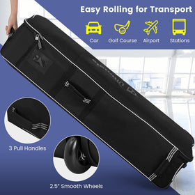 Goplus anti-slip foot pads stabilize the bag on varied surfaces