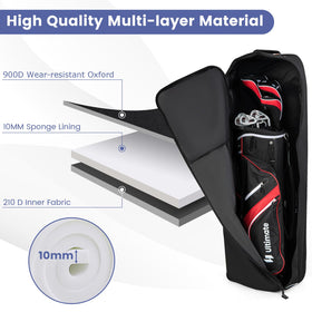 Goplus travel bag includes a name card holder for quick ID