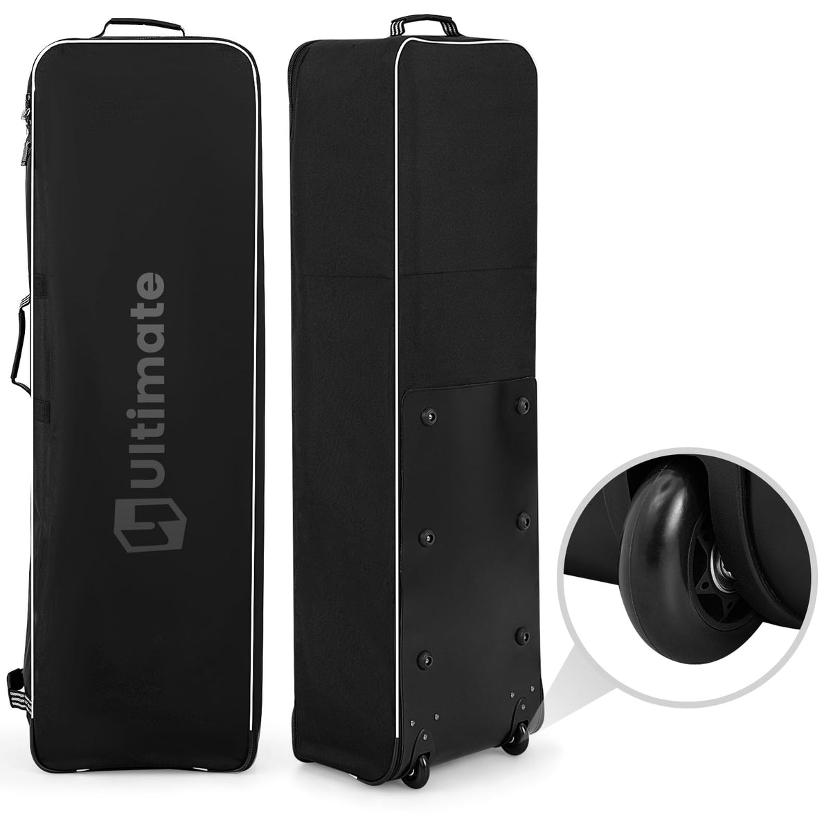 Goplus golf travel bag with wheels ready for airport transport