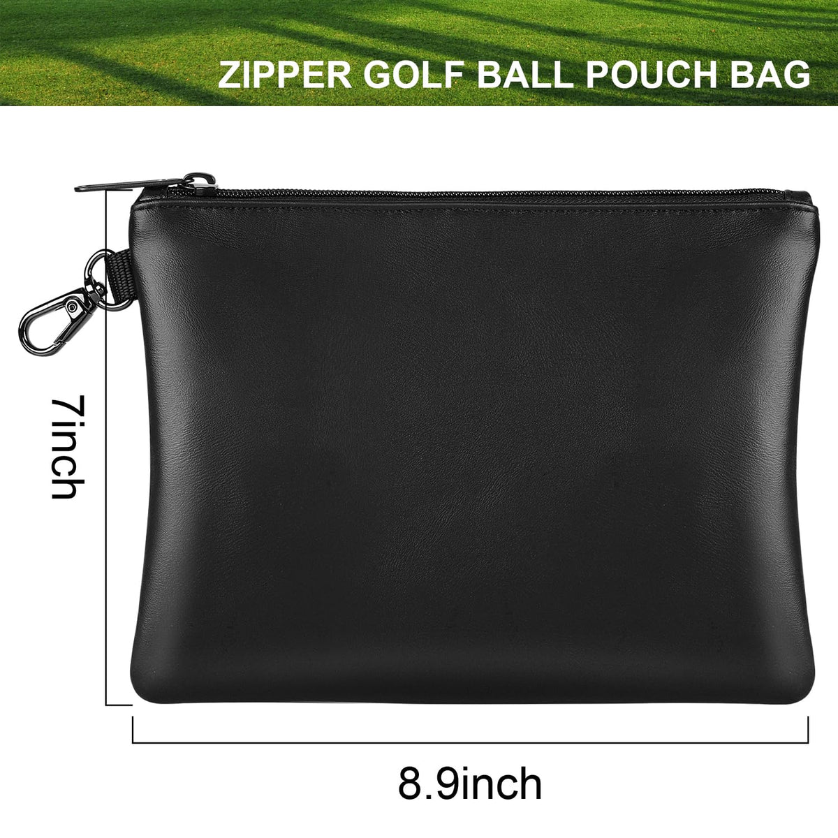 Gorbado Golf Tee Pouch open layout reveals space for tees and markers