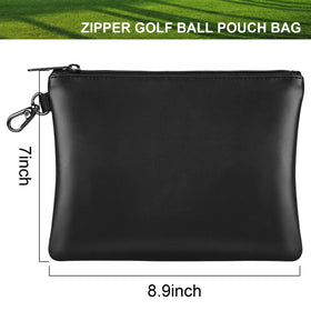 Gorbado Golf Tee Pouch open layout reveals space for tees and markers