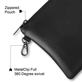 Gorbado Golf Tee Pouch zipper detail highlights durable waterproof construction