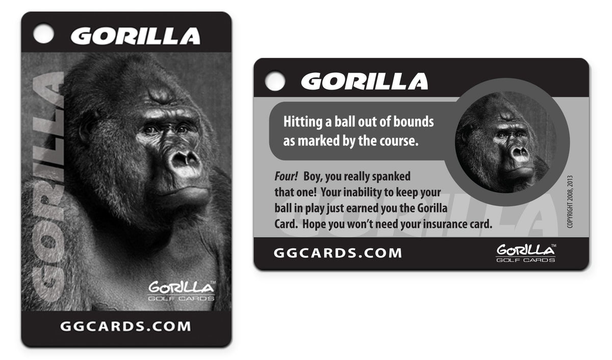 Gorilla Golf Cards canvas hang bags for easy bag hanging on the course