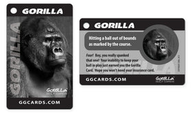 Gorilla Golf Cards metal bag clip keeping set handy during play