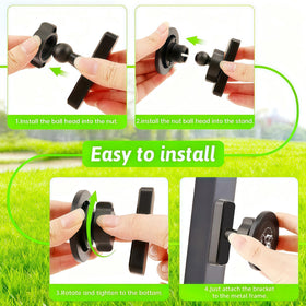 Gorilla holder enables hands-free navigation and swing videos on course