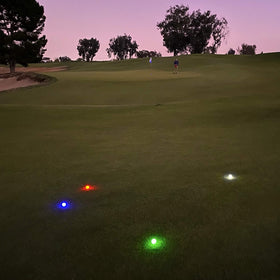 GoSports 10-minute timer activation on impact for night drills.