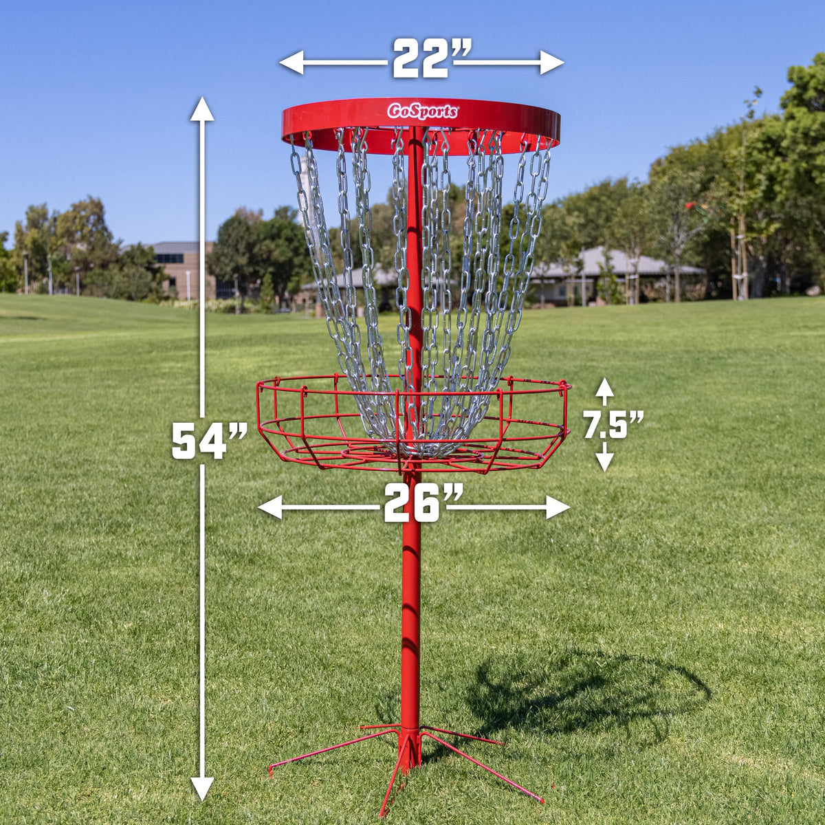 GoSports backyard disc golf play for flexible home practice