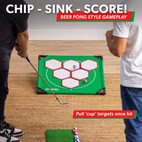 GoSports BattleChip Pong targets set the cups for competitive play.