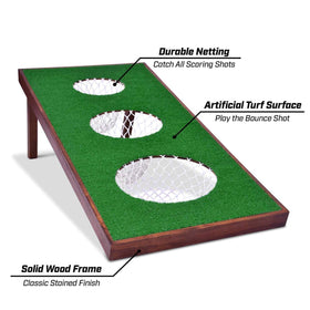 GoSports BattleChip Pro backyard setup captures the full outdoor game experience.
