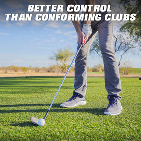 GoSports brushed stainless wedges—side profile highlight rugged durability.