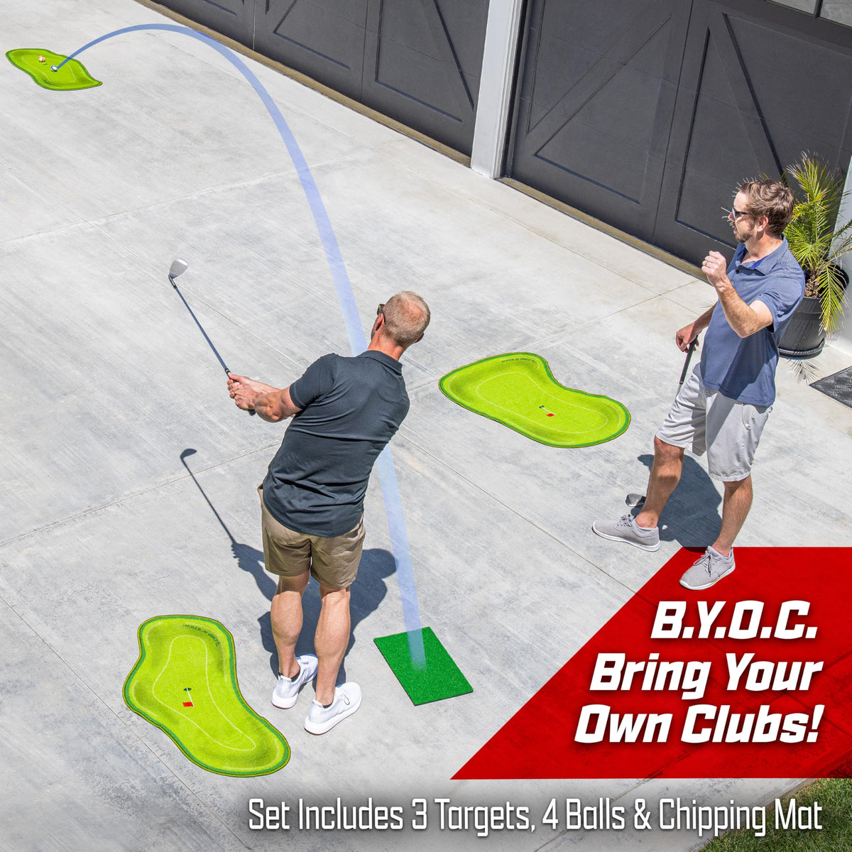 GoSports Chip N' Stick Links versatile chipping kit for family fun.
