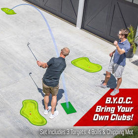 GoSports Chip N' Stick Links versatile chipping kit for family fun.