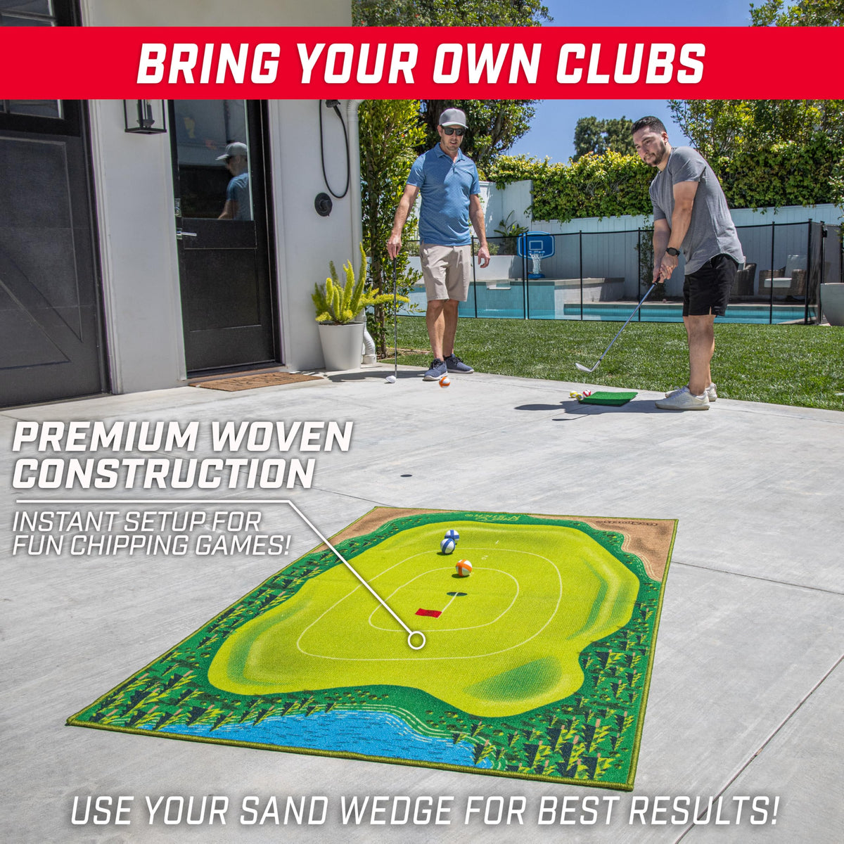 GoSports Chip N' Stick scoring zones showing where chips land for points