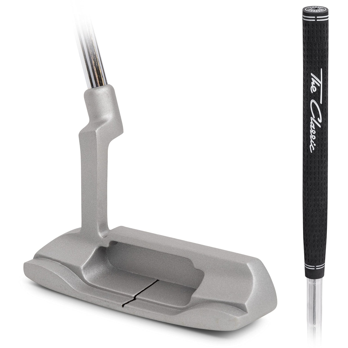 GoSports Classic Putter head with milled face for true roll.