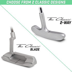 GoSports Classic Putter on-green stroke supports consistency.