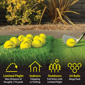 GoSports Foam Flight Ball in hand shows real-ball feel with foam safety
