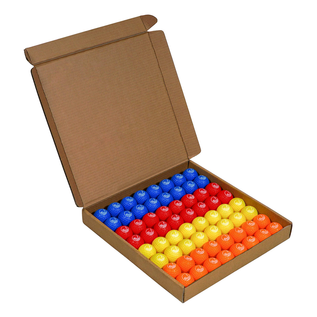 GoSports foam golf balls 64-pack for safe indoor practice.