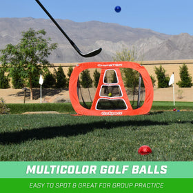 GoSports high-visibility colors help quick identification on the course.