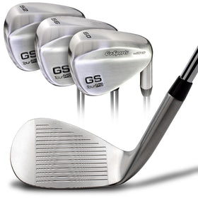 GoSports Illegal Max Spin wedge set—front view, enhanced greenside control for confident approach.