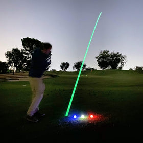 GoSports LED golf balls color set with four colors for easy night rounds.