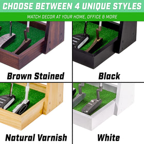 GoSports Premium Wooden Putter Stand makes a stylish gift for golfers.