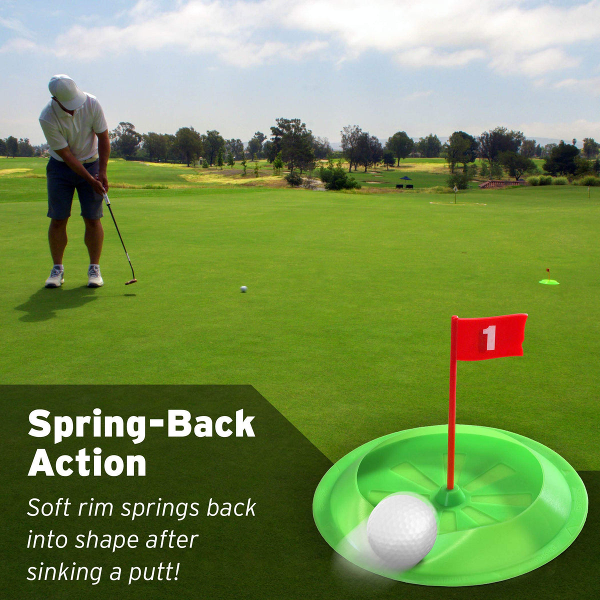 GoSports Pure Putt Challenge ball collection used in play.