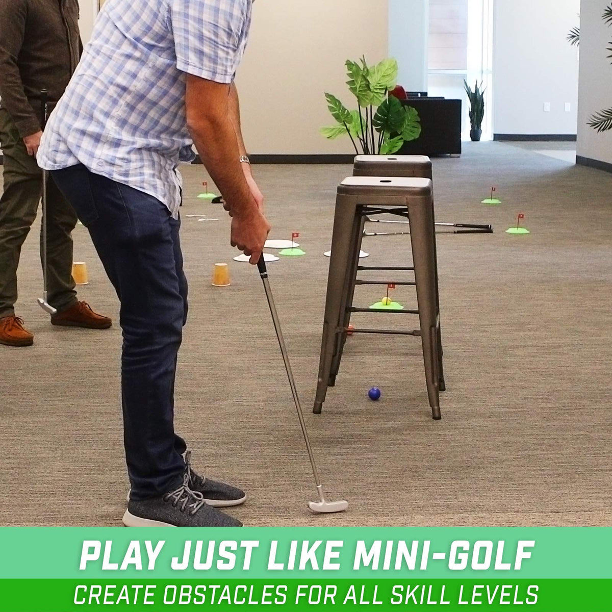 GoSports Pure Putt Challenge dry-erase scorecard for quick scoring.