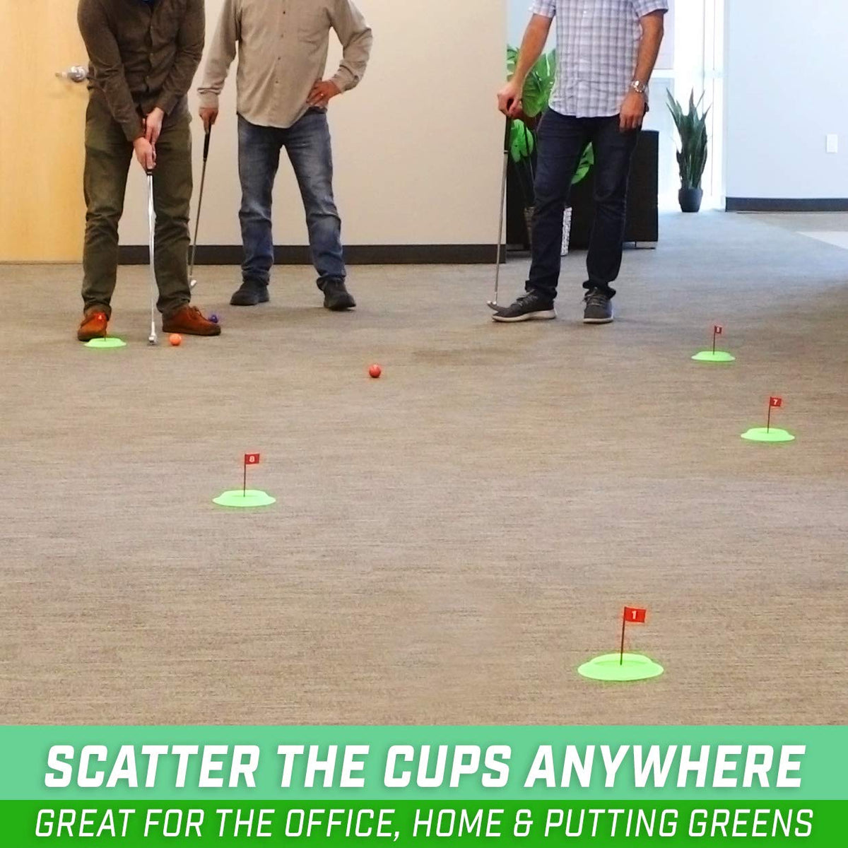 GoSports Pure Putt Challenge nine-hole layout for flexible practice.