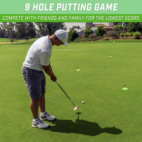 GoSports Pure Putt Challenge obstacles added to create fun challenges.
