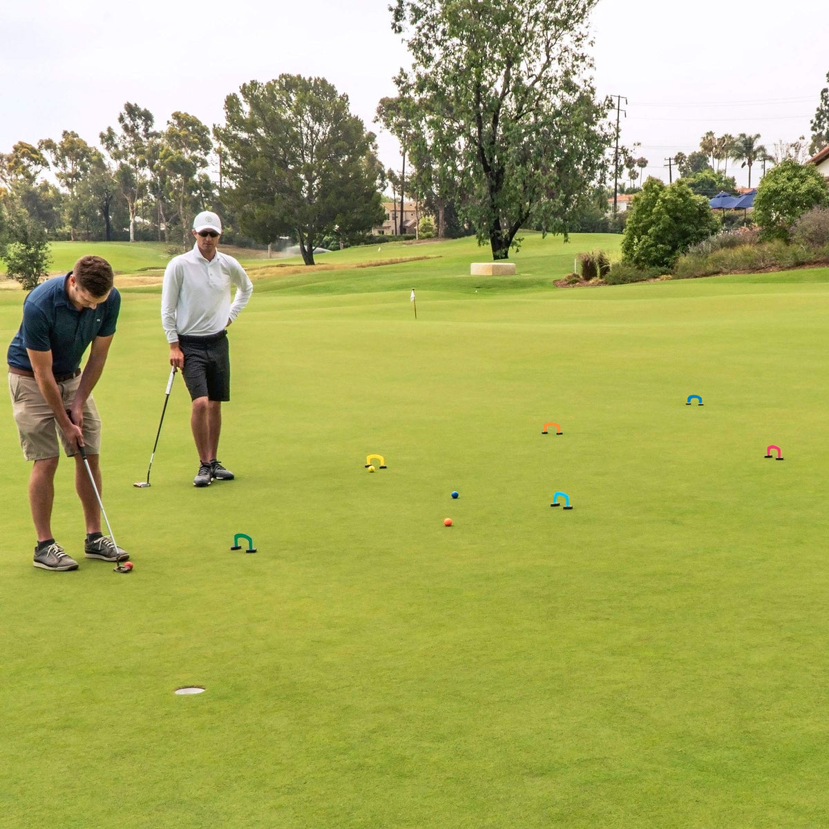 GoSports Putt-Thru Croquet tote bag helps keep equipment organized.