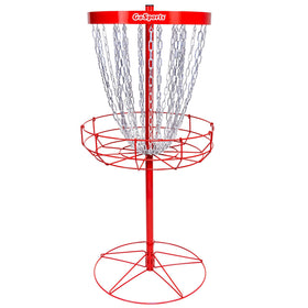 GoSports regulation disc golf basket full setup for portable practice anywhere