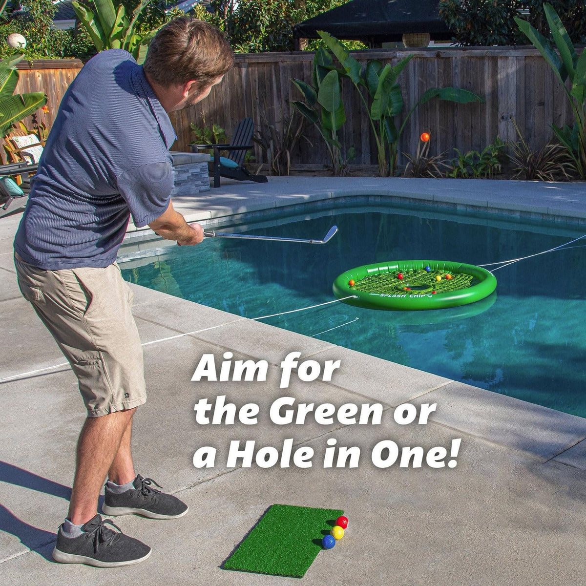 GoSports Splash Chip family competition scene demonstrates easy pool play.