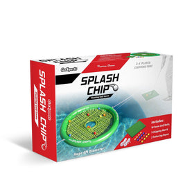 GoSports Splash Chip target floating in pool for scoring and fun.