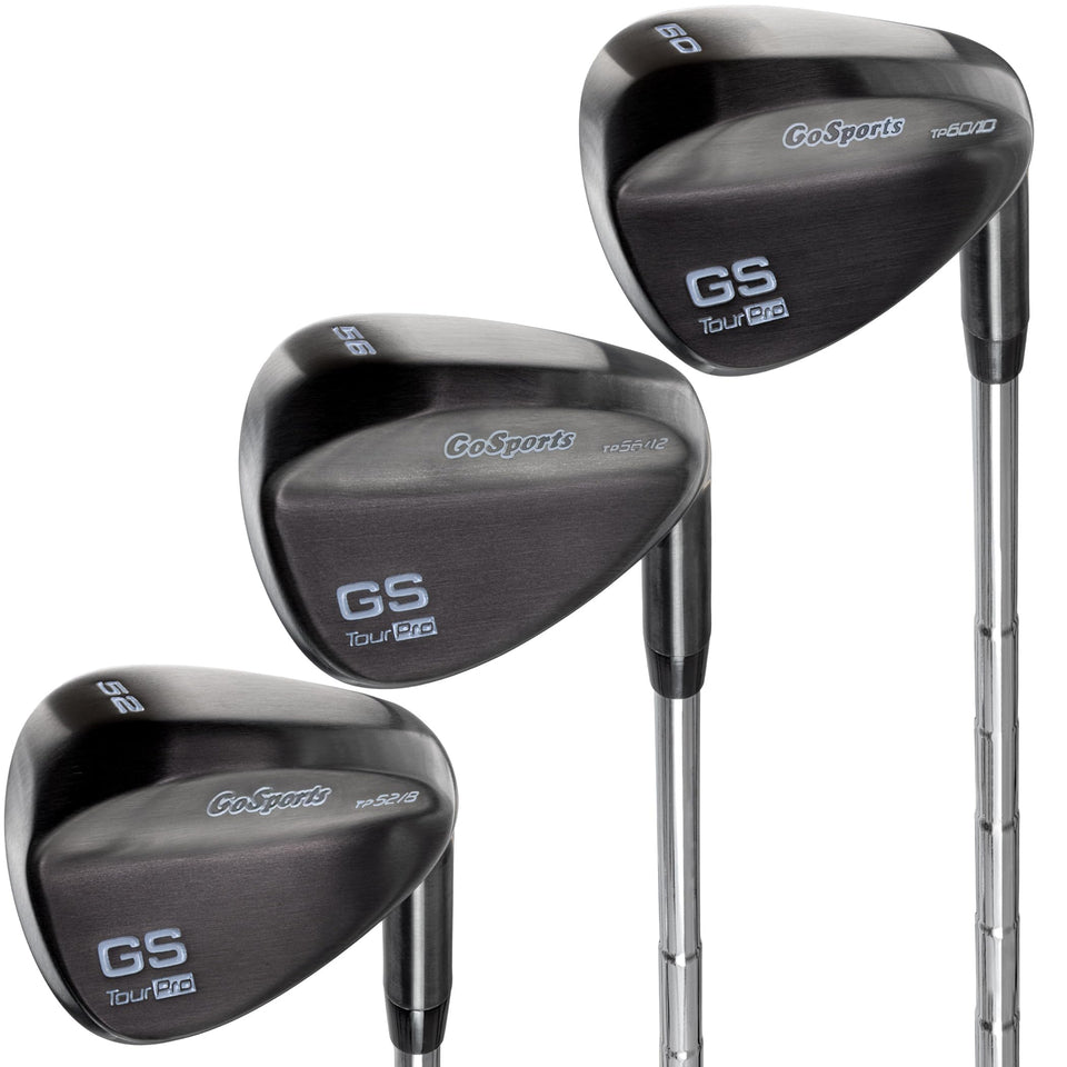 GoSports Tour Pro 52° wedge close-up milled grooves for spin control