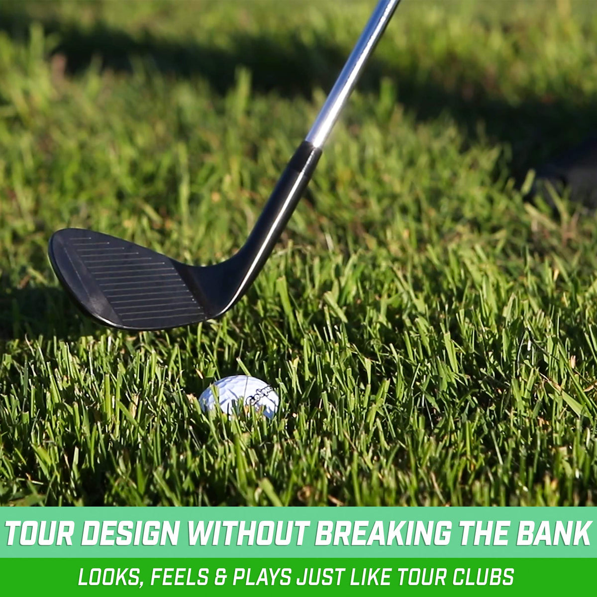 GoSports Tour Pro wedge in satin finish for versatile aesthetics