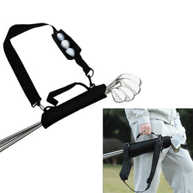 Govllfoz mini golf bag with ball pocket for quick access.