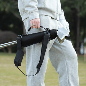 Govllfoz mini golf bag with adjustable shoulder strap for easy carrying.