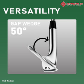 Gowolf 50 degree wedge pitch shot spin test shows versatile control